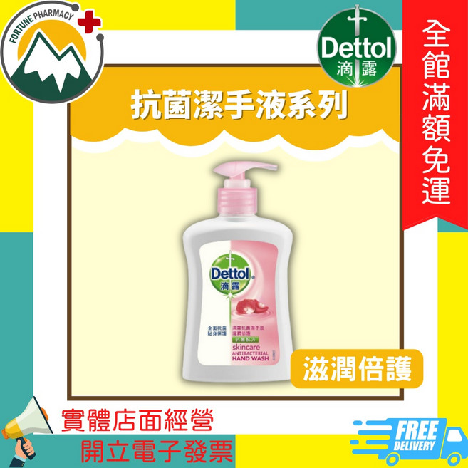 Dettol 滴露 潔手液 250ml 清新柑橘 經典松木 滋潤倍護, 1件