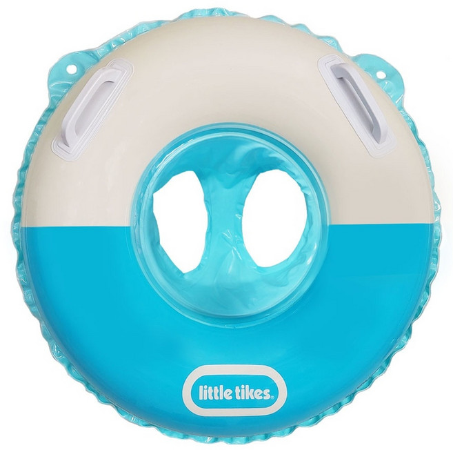 [ KOS }리틀타익스 원형보행기 여름 소형 감성튜브 유아동튜브 손잡이 물놀이 보행기튜브, 혼합색상, 1개