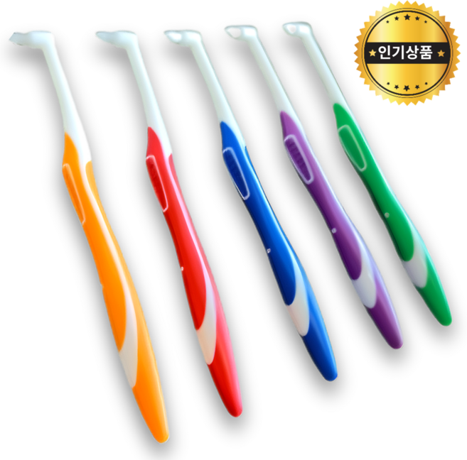 모나홈 어금니칫솔 프리미엄 미세모 덴탈 첨단칫솔 세트, 1세트, 5개입