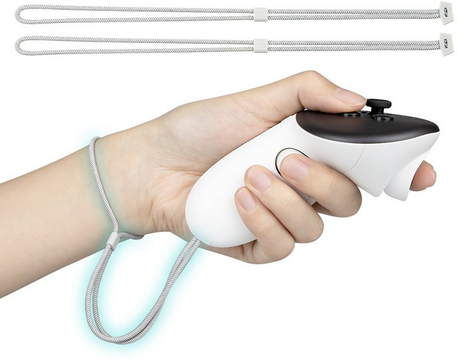 SOULWIT 전문 VR 교체용 손목 밴드-호환 모델 Oculus Quest3 Meta Quest 3S 메타 퀘스트용 내구성 조절식 컨트롤러 손목 스트랩 DIY 설치 1쌍, 1세트, White