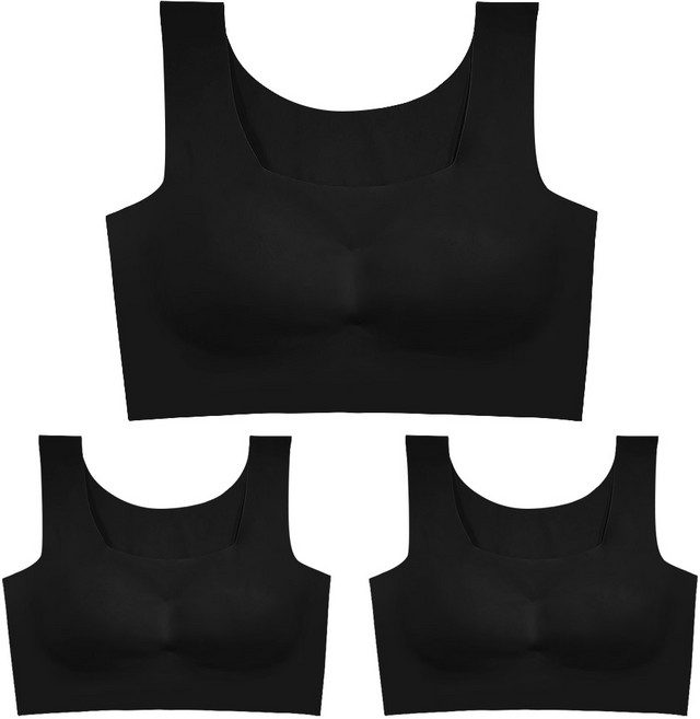 심리스 노와이어 브라탑 3매세트 1001