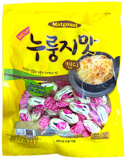 맛고을식품/ 누룽지맛 캔디 10봉지/사탕, 300g, 10개