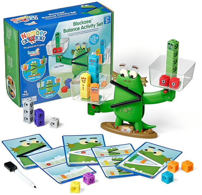 hand2mind Numberblocks 積木雙臂天平 IN96089, 1個