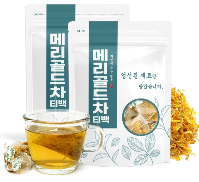 자연초 [자연초] 마리골드차 50티백 x 2팩, 2개, 50개입, 1g