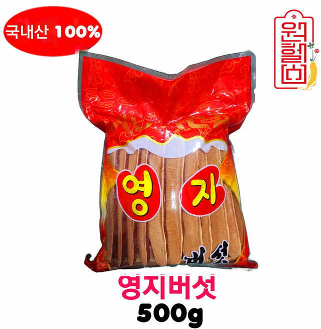 국내산 영지버섯 절영지 자른영지 500g 한국, 1개, 500