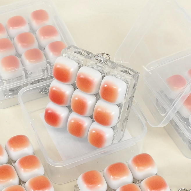 9구 LED 마시멜로 딸깍이 키링 9000 (058) 키캡