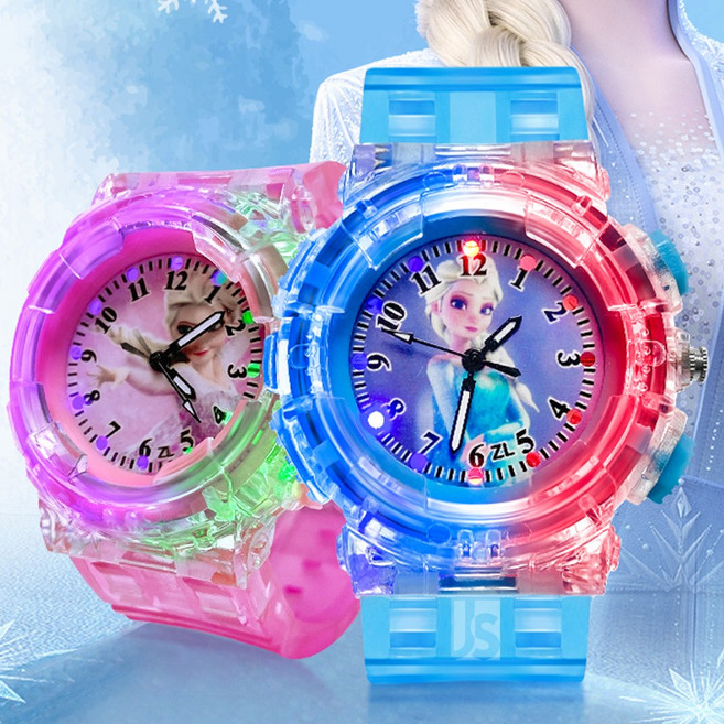 씨플 LED 겨울왕국 엘사 어린이 아동 여아 손목시계