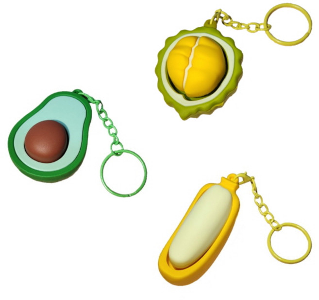 과일 딸깍이 키링 랜덤 1개 후루츠 딸깍이 캡키링 기계식 키보드 테트리스 자판기 피젯 딸깍이