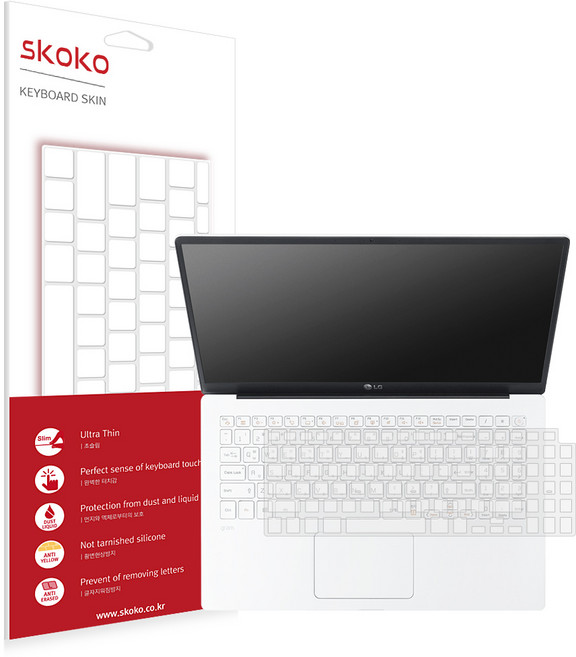 LG그램 15인치 2020 15Z90N 15ZD90N 슬림 TPU 키스킨 키보드 덮개 커버, 1세트