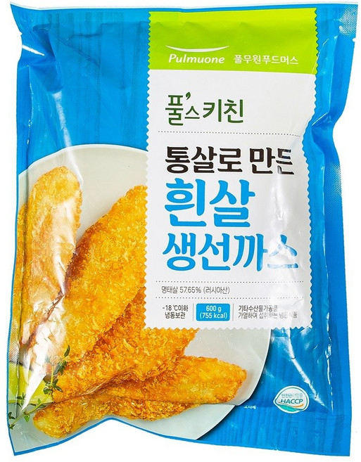 풀스키친 통살로 만든 흰살생선까스 600g, 1개