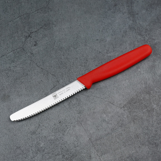 일본 니켄(NIKKEN) 칼라 과도 과일칼 식도, 일자, 1개, 레드