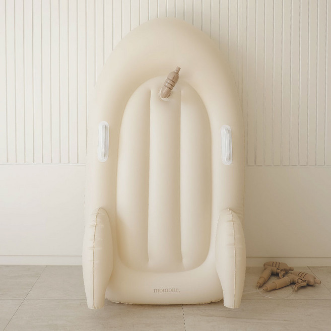 모모네 25ss 물총 파도타기 물놀이 보트 튜브, 1개, 아이보리