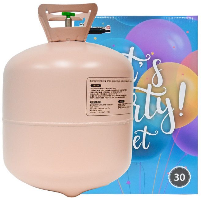 별이네파티 일회용 헬륨가스 30개용, 1통