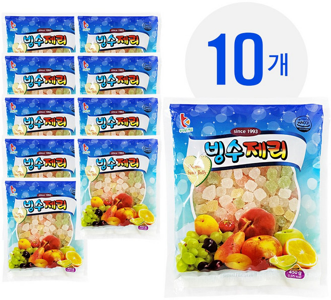 부국 빙수제리 450g 팥빙수 재료, 10개