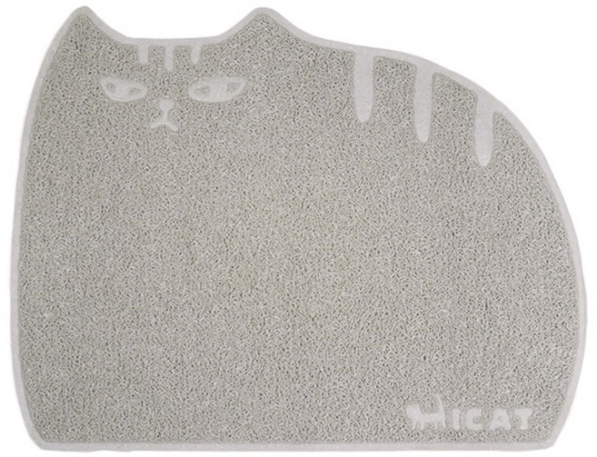 아이캣 뚱냥이 모래매트, 아이보리, 1개