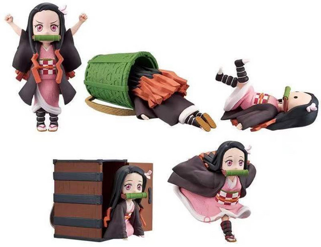 네즈코 피규어세트 월드컬렉션 전종 전시용 굿즈 Banpresto, 5개