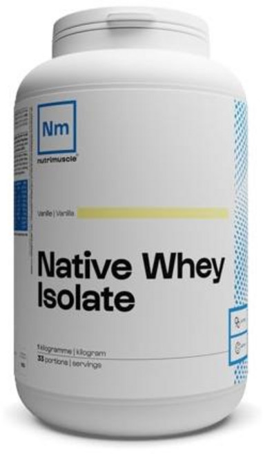 Nutrimuscle 뉴트리머슬 네이티브아이솔레이트 바닐라 근육회복 고단백, 1개, 1kg