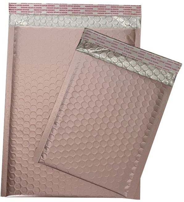 [고퀄리티메탈안전봉투]공장직영 에어캡 안전봉투 주문제작 뽁뽁이안전봉투, 로즈골드, 50개, (19x22+4)/50개)