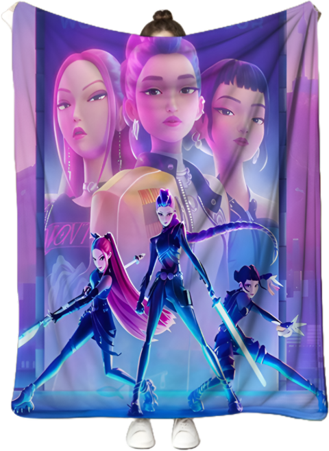 케이팝 데몬 헌터스 부드러운 대형 극세사 담요 4종