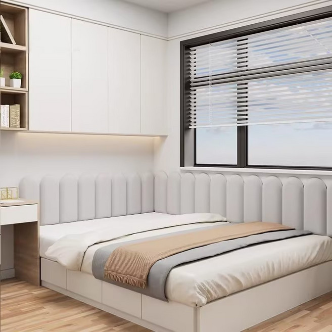 가남 벽매트 벽 방수 충격방지 패드 푹신한 고탄성 스티커식 벽쿠션 안전 벽매트, 그레이, 5개