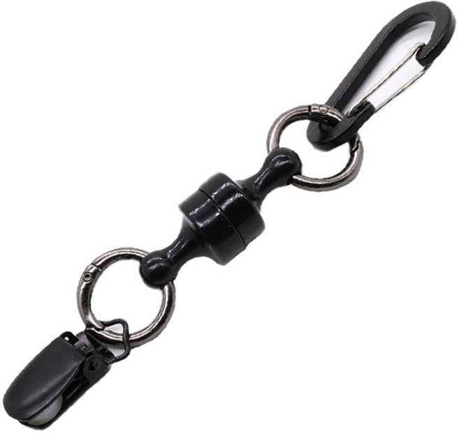 아띠꼴로 분실방지 자석 퍼터 키퍼 커버 홀더 골프 장갑 고리, 1개, 클래식블랙