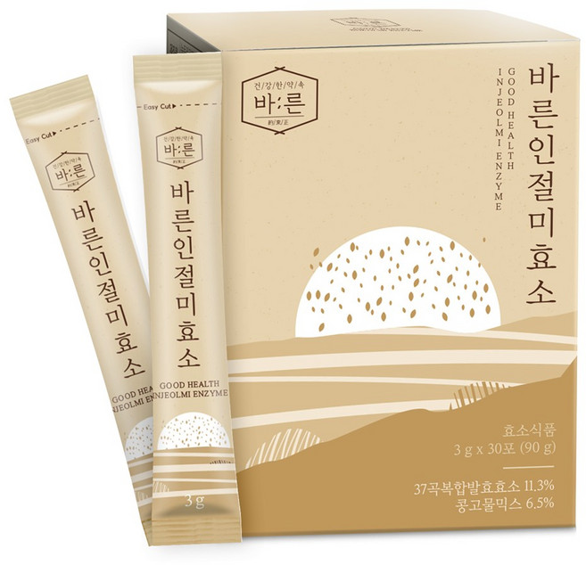 바른 인절미 효소 곡물 발효 효소식품, 1박스, 90g