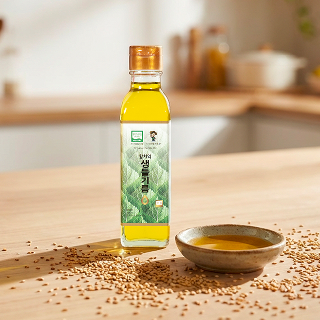 지리산들깨농부 유기농 생들기름 180ml, 생 들기름 1병(180ml), 1개