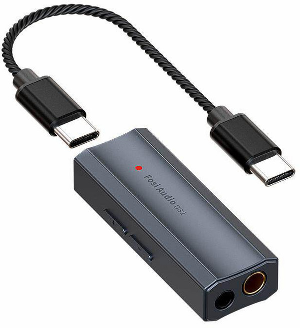 Fosi o DS2 포터블 포시오디오 DAC/AMP, 1  Typc c 버전, 회색