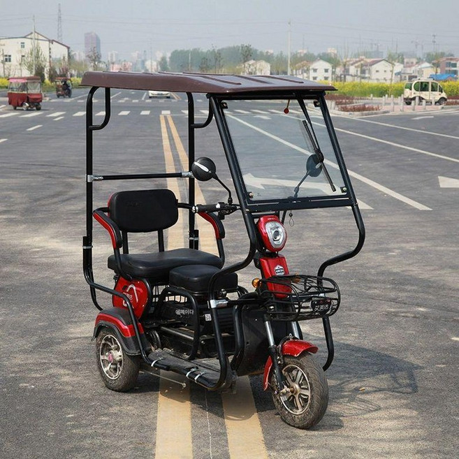 삼륜오토바이 캐노피 바람막이 지붕 전동차 오토바이, 130x70 주입형 상단 비닐 없음 D, 기본 모델명/품번