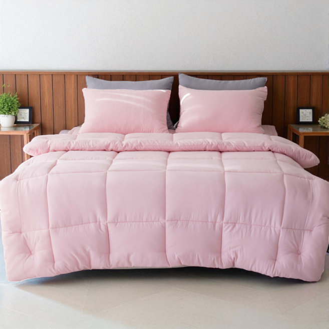 [아늑한 포근함] 침구셀러 소프트마이크로 워싱 차렵이불 침구세트 국내생산 항균인증 비건제품 양면 리버서블 부드러운 촉감 옥수수솜 충전재 사계절 이불세트