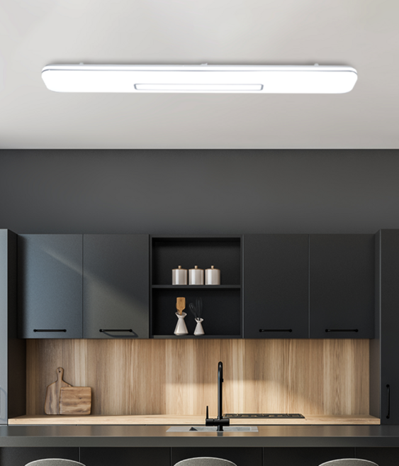 led 주방등 일자등 엘이디 25W 700mm 면조명 밝은식탁등 부억등, 주방2등 50W