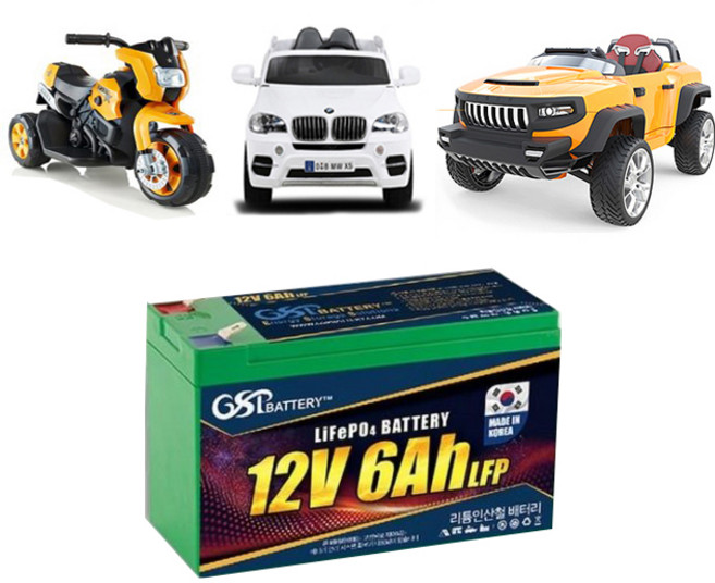 유아 전동차 리튬 인산철 배터리 12v6A 파파야나인 대호 시튜엠 하나키즈 충전기 불포함, 1개