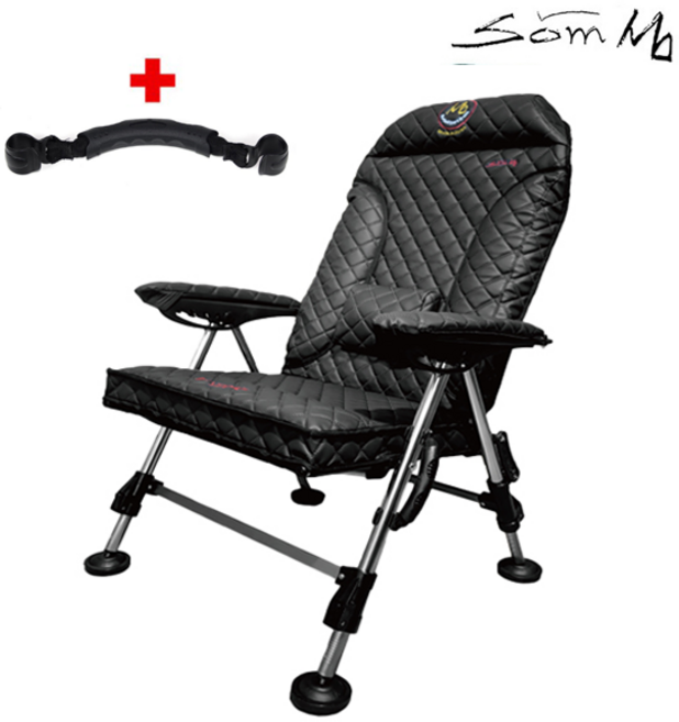 섬의자 프리미엄 칸2 낚시의자 럭셔리 와이드 민물낚시 의자＋손잡이포함