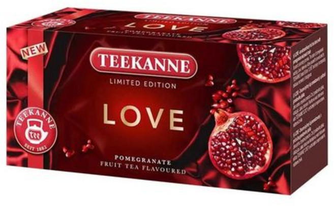 3x 티칸네 러브 석류 (각 상자 20 티백) 3x Teekanne Love Pomegranate (each box 20 tea bags), 1개, 1개입 3x Teekanne Love Pomeg, 1개, 20개입