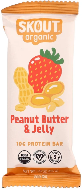 Skout Protein Bar Peanut Butter & Jelly 1.9 oz (55 g), Skout , Protein Bar, Peanut Bu, 55g, 1개 - 쿠팡