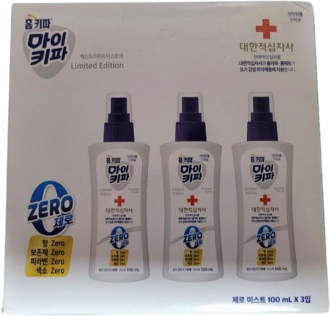 홈키파 마이키파 엑스트라파워 미스트액 제로 3p, 300ml, 1개