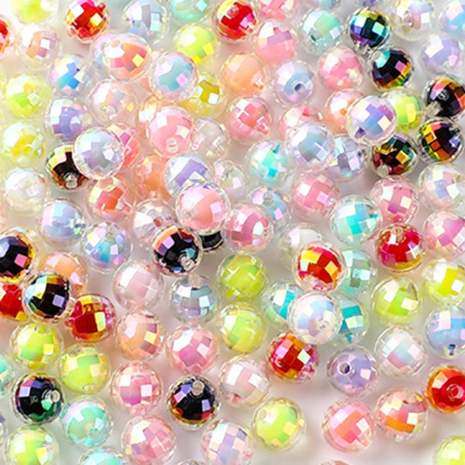 모이코 컷팅 볼 원형 비즈 파츠 볼꾸 볼펜 꾸미기 재료 만들기 비즈공예 펜꾸 거꾸 키트 만들기 참, 컷팅볼 비즈_레드, 1개