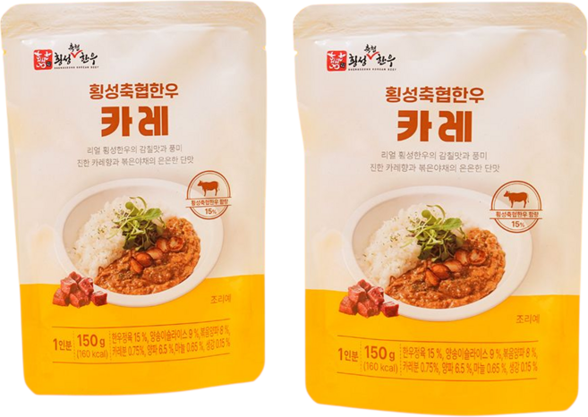 횡성축협한우 프리미엄 소고기 카레, 6개, 150g