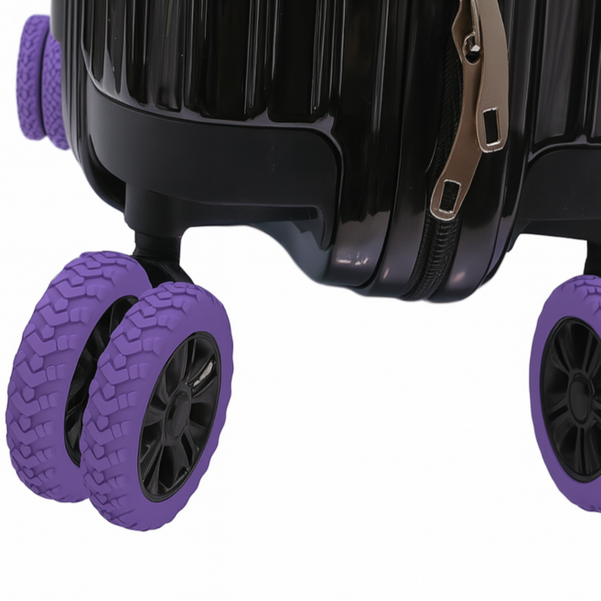 [플리톨] 캐리어 강화판 바퀴 보호 커버 실리콘 소음방지 8개입