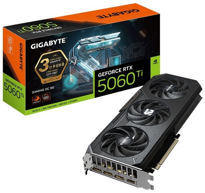 [GIGABYTE] 지포스 RTX 5060 Ti GAMING OC D7 8GB 제이씨현