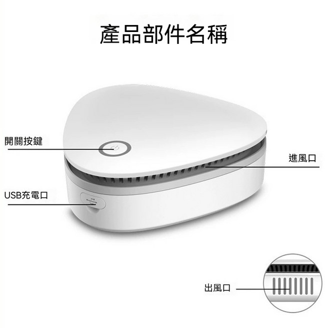 迷你冰箱 一鍵操作 靜音節能 多場景適用, 白色, 臭氧殺菌器