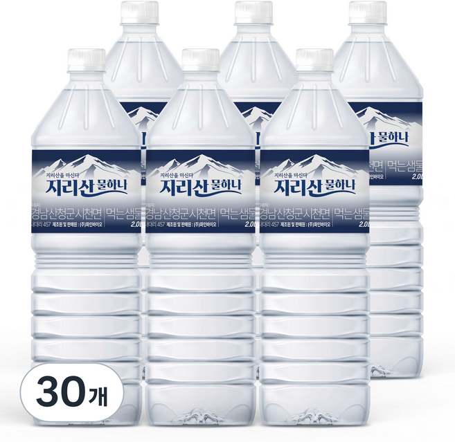 지리산 물하나 생수, 500ml, 30개