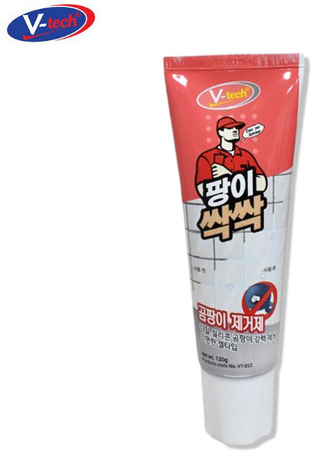 브이텍 벽지 벽 베란다 창틀 얼룩 텐트 곰팡이 제거 제거제 담배찌든때 브이텍 팡이싹싹 120g SB+4532EA, 1개
