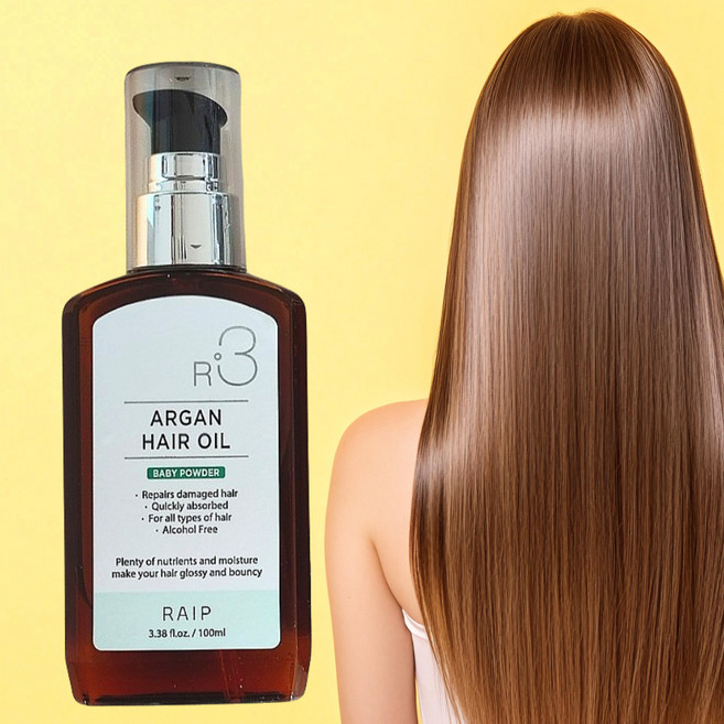 라입 R3 아르간 헤어 오일 베이비파우더, 100ml, 1개