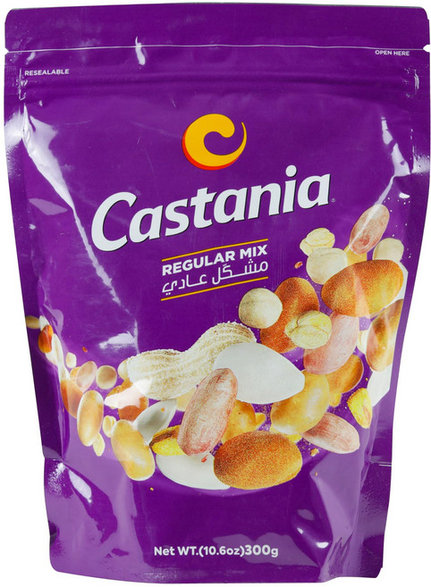 카스타니아 BBQ 레바논 혼합 견과류 땅콩 호박씨 옥수 Castania BBQ Lebanese Mixed Nuts Regular Mix with Peanuts Pumpki, N/A, N/A, 1개, 300g