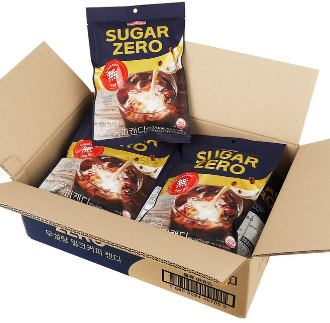 멜랜드 무설탕 슈가 제로 밀크 커피맛 캔디, 151g, 10개