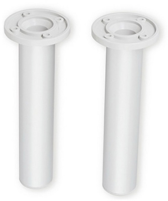 （沙銀色）浴櫃鋁腳 附螺絲 適用多種浴櫃, 1個, 20公分