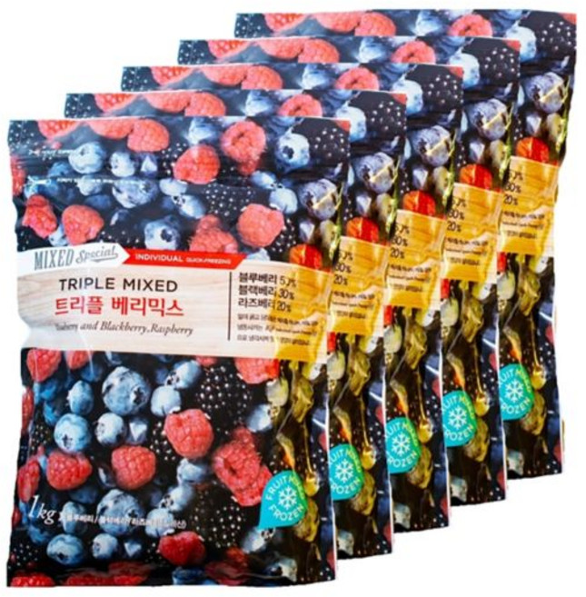 칠레 트리플 베리1kg X 5 코스트코, 코스트코 칠레 트리플 베리 1kgx5팩