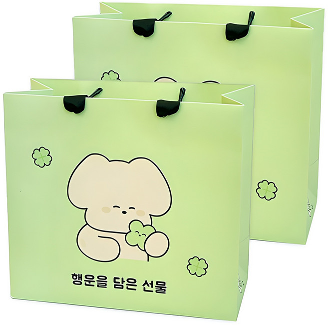 도나와친구들 취향을 담은 선물 쇼핑백, 02 행운을 담은 선물 2호, 2개
