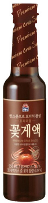 [사조대림] 사조 프리미엄 꽃게액 550ml x12개, 12개